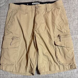Sonoma Men's Khaki Cargo Shorts